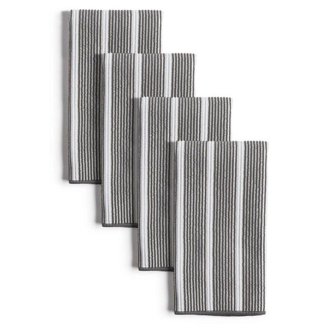 8pk 15"X19" Rainbow Stripe Barmops Gray - Town & Country Living