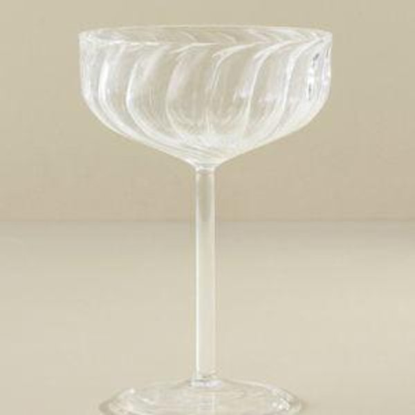 Fluted Coupe Glass