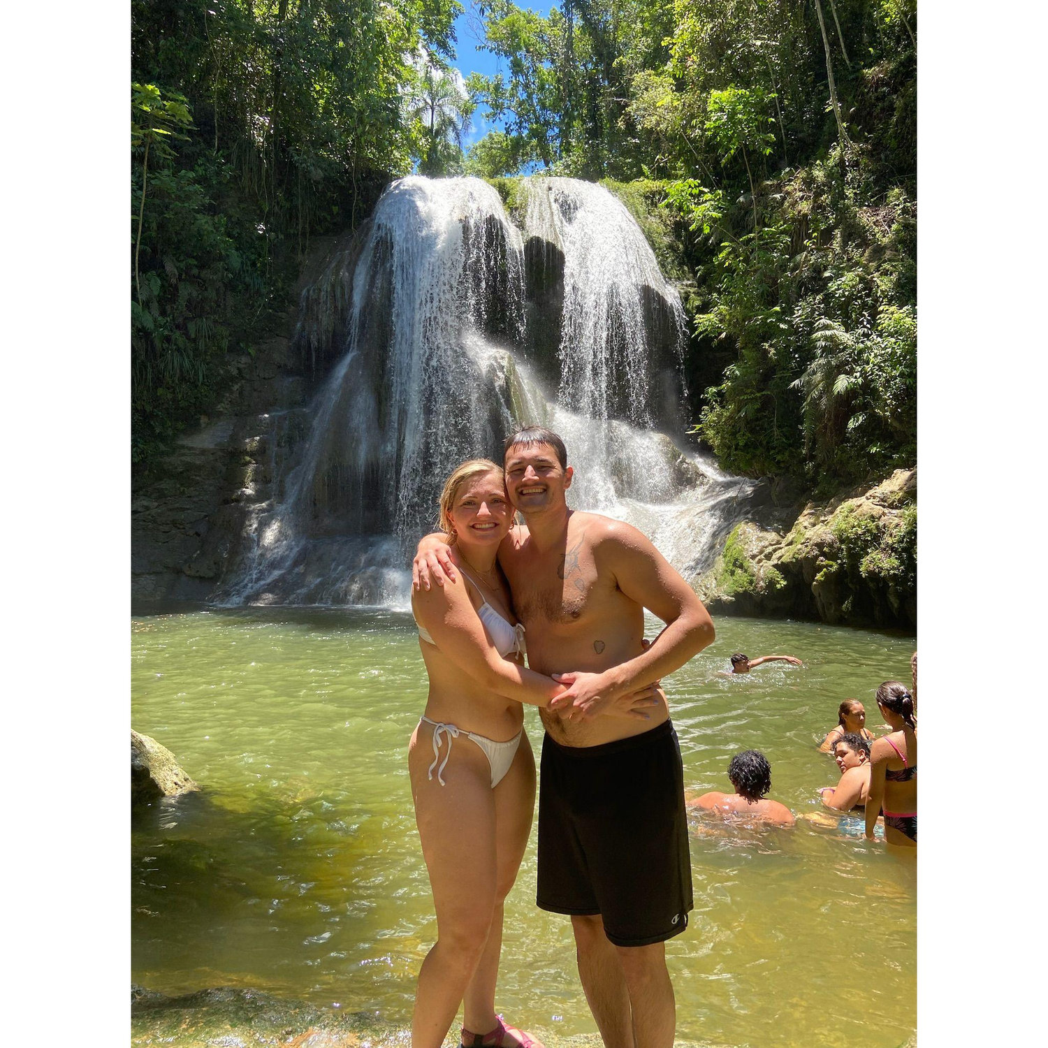 Waterfall in Puerto Rico.