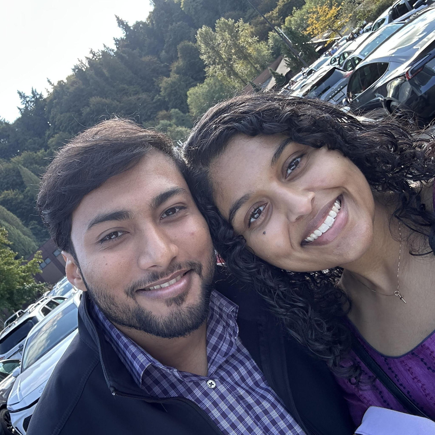 Our first time attending church together.