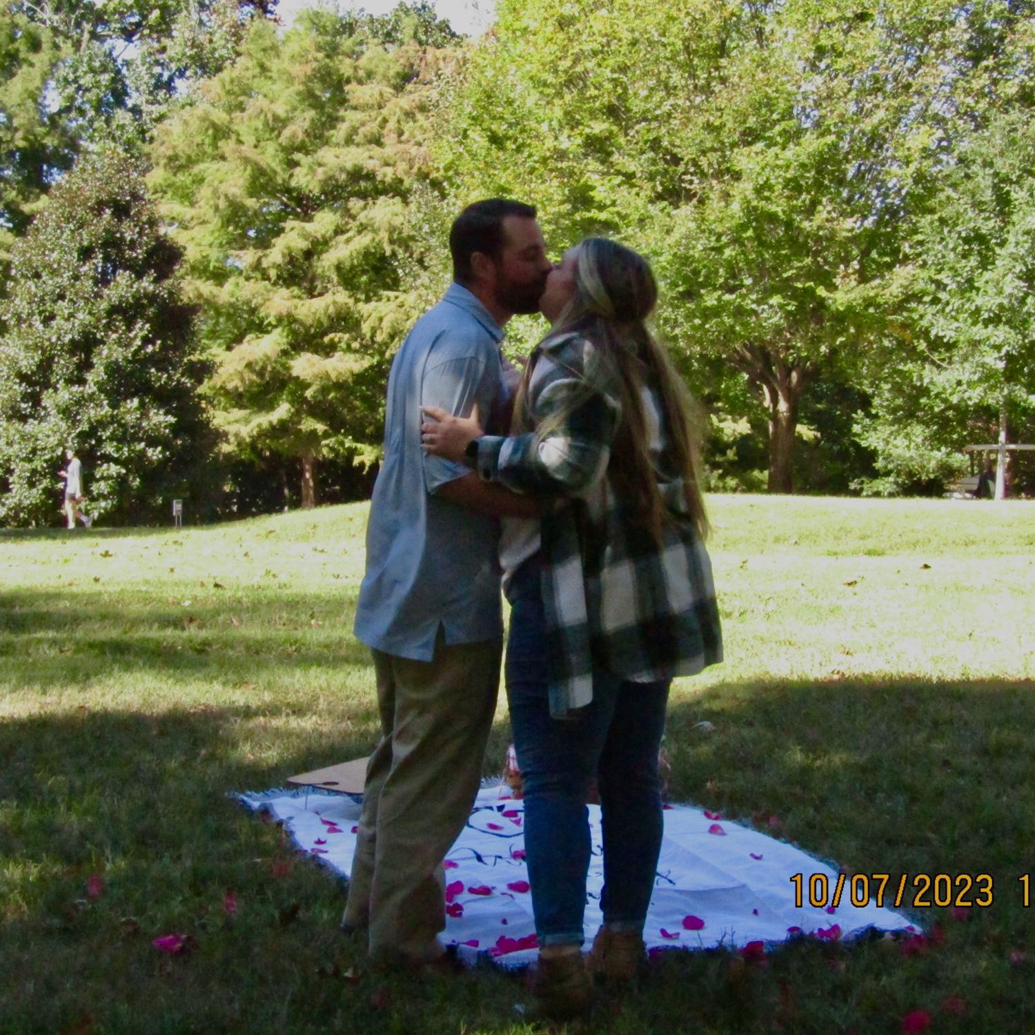He finally popped the question!