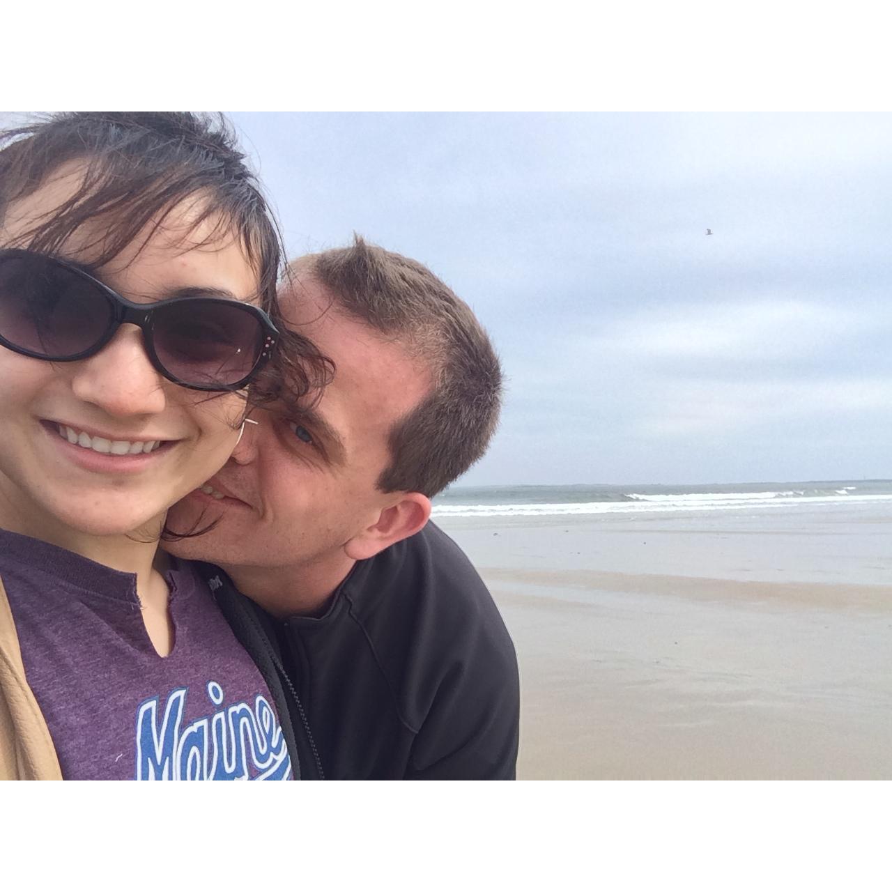 in Old Orchard Beach, it was one of our first trips together.