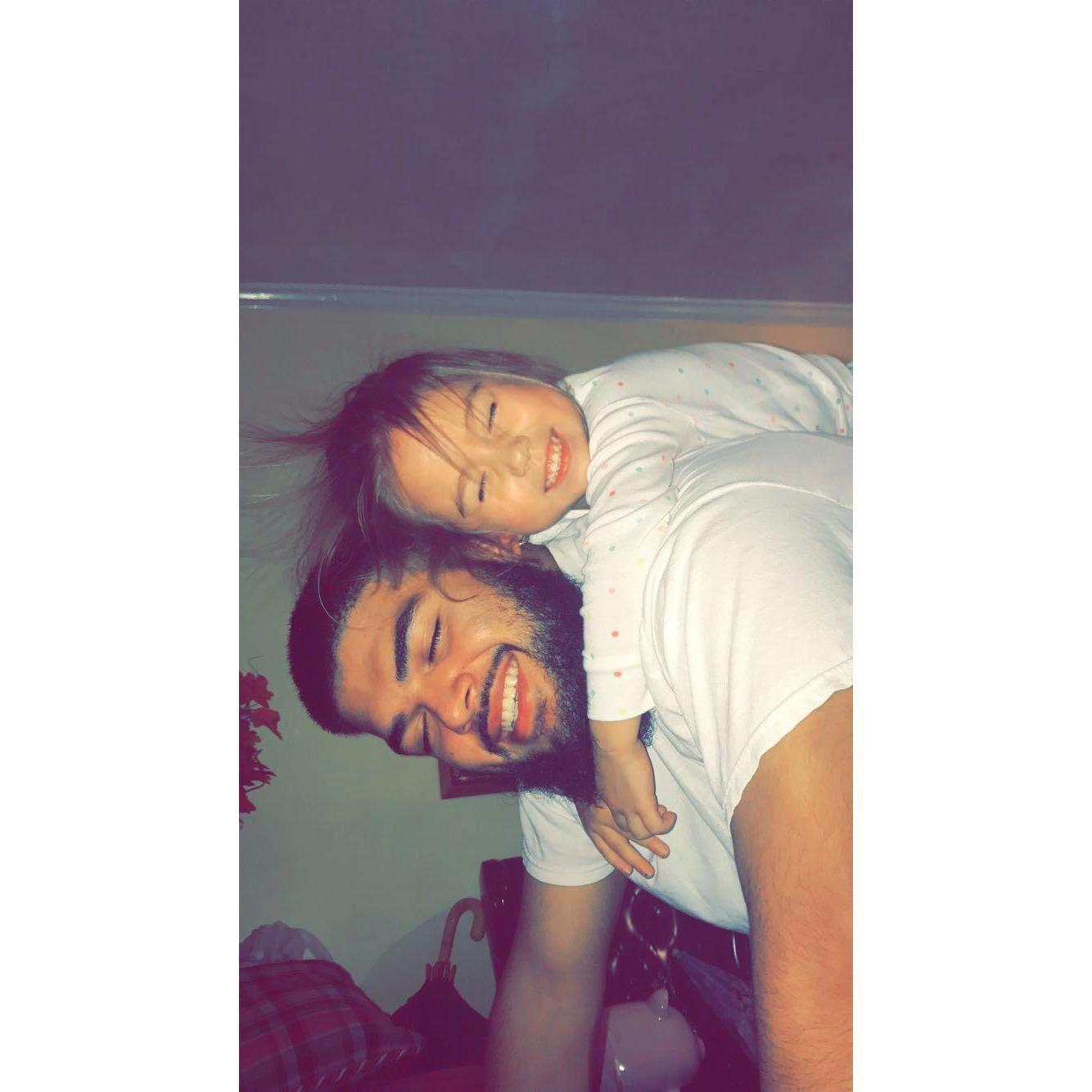 Cristian and Ava being silly. One of the many reasons I fell in love with Cristian.