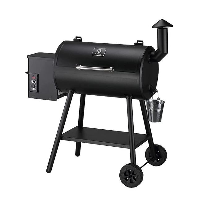 Z GRILLS Wood Pellet Grill & Smoker, Auto Temperature Control, 8 in 1 BBQ Grill, 553 sq in Cooking Area, 550B2
