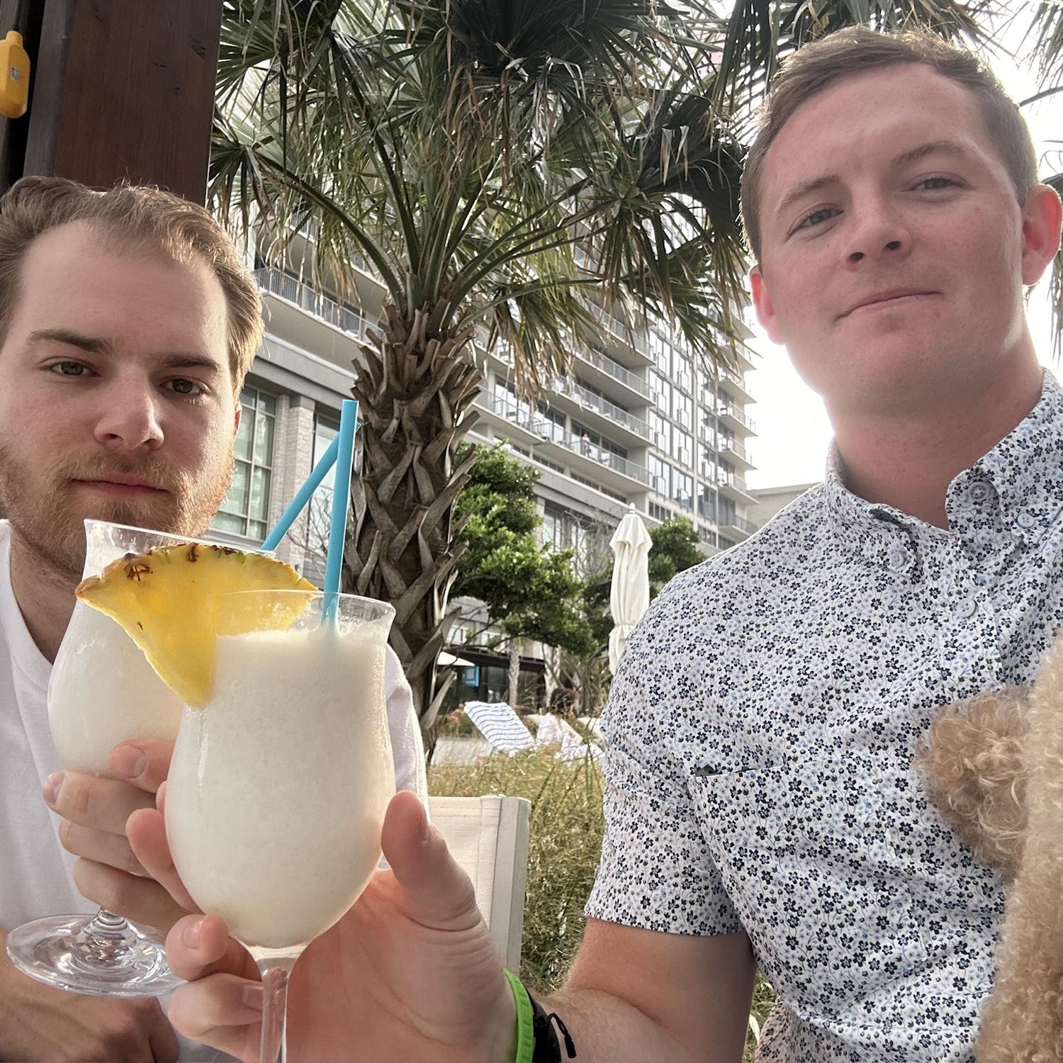 The Deck’s piña coladas