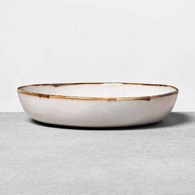 Reactive Glaze Stoneware Large Serve Bowl Light Sour Cream - Hearth & Hand™ with Magnolia