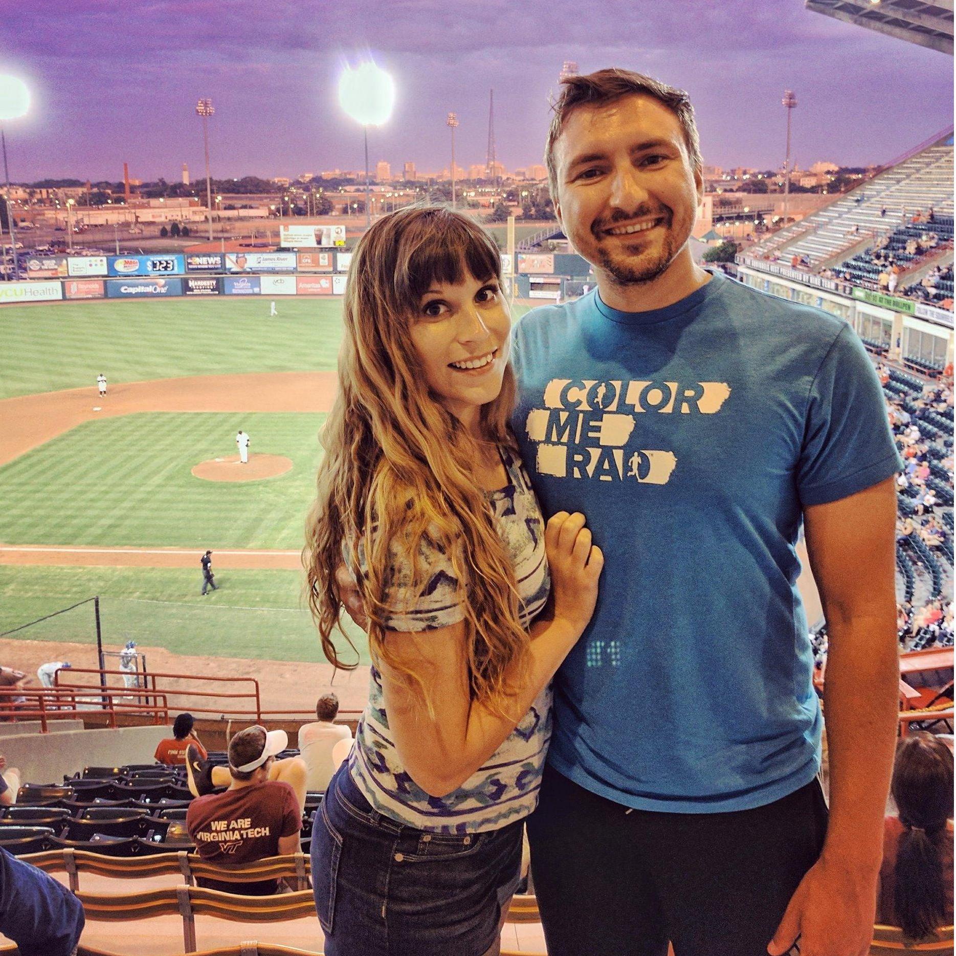 Snapped a pic at our last Flying Squirrels game in 2017. Hoping to get back out there one day!