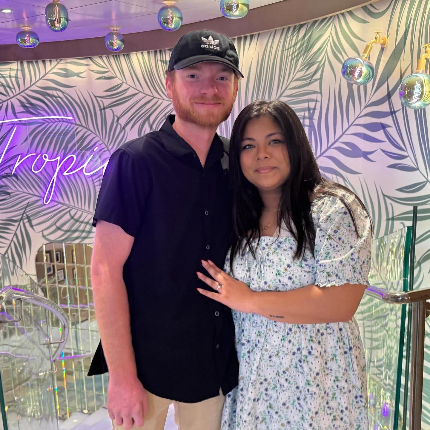After he proposed!