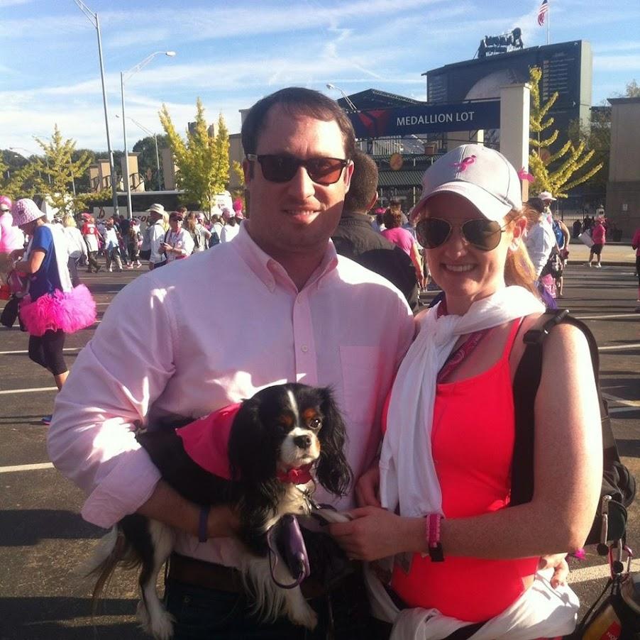 Steven and George showing up to support me walking the Susan G. Komen 3-Day
