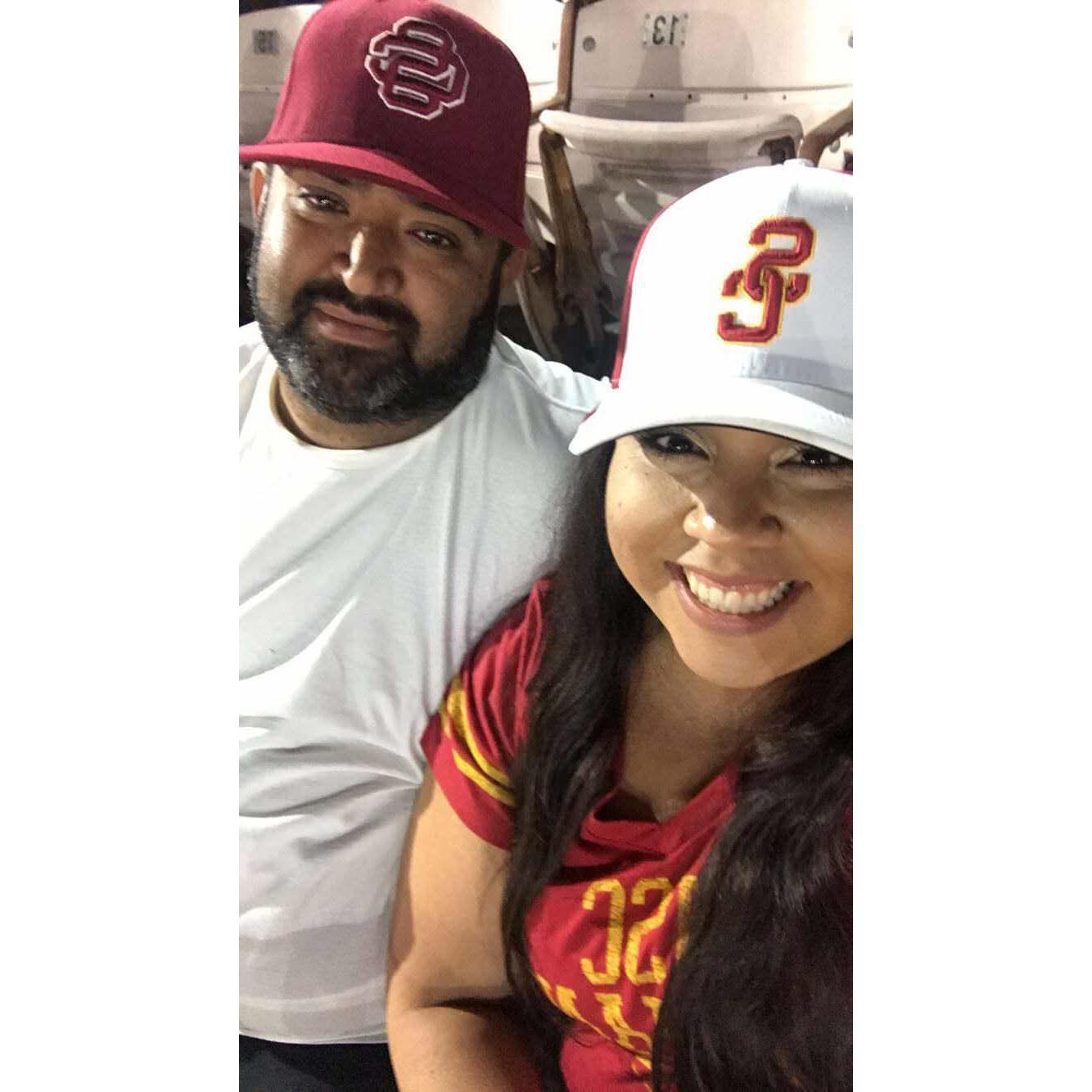 Our 1st USC Football Game, Go Trojans!