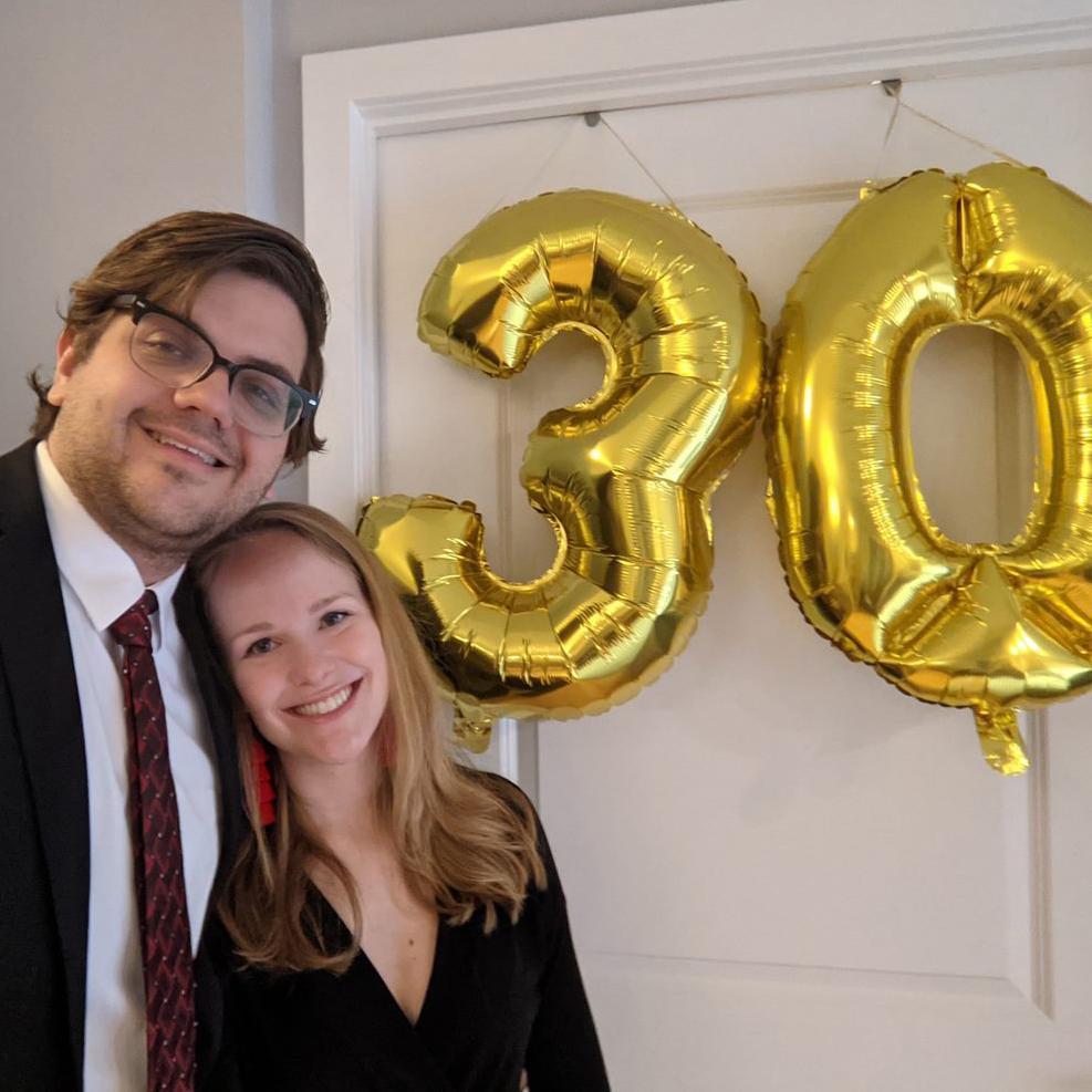 Nick's 30th Birthday, April 2021.