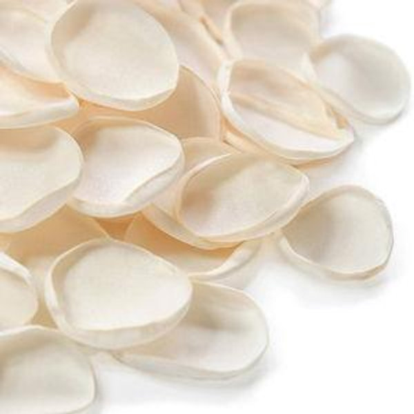 Rose Petals - Cream Faux Silk