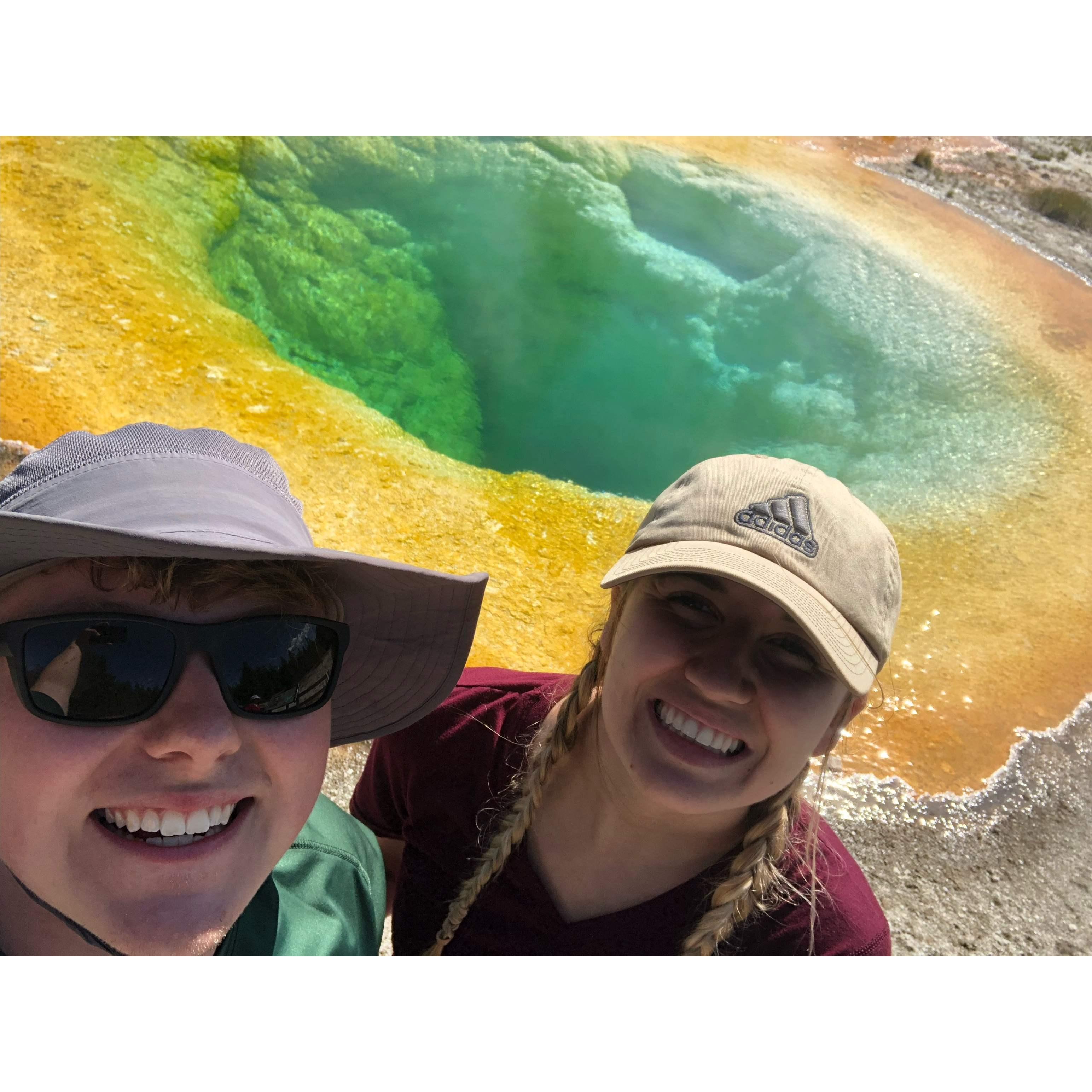 Hot Springs in Yellowstone National Park!