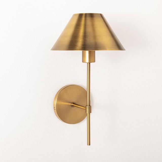 Metal Sconce Wall Light (Includes Energy Efficient Light Bulb)Brass - Threshold™ designed with Studio McGee