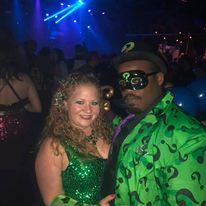One of our favorite things is dressing up together! The Riddler and Poison Ivy!
