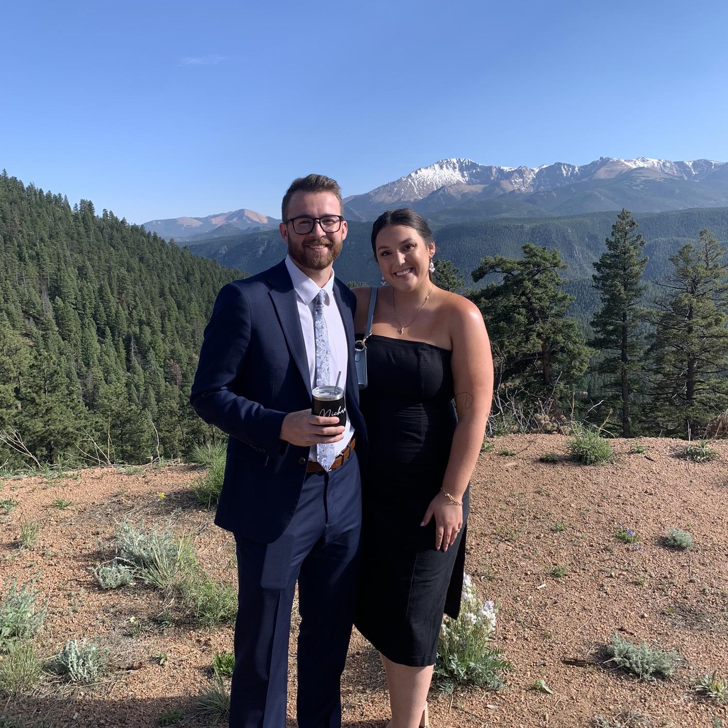 Celebrating our friends wedding in CO