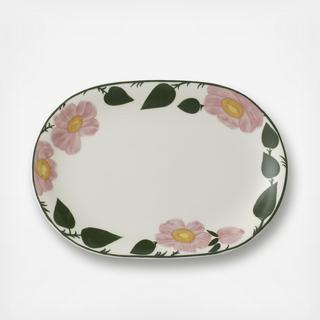 Rose Sauvage Oval Plate