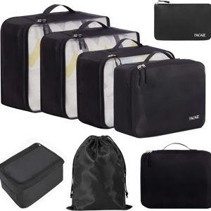Packing Cubes Luggage Packing Organizers for Travel Accessories-Jet Black
