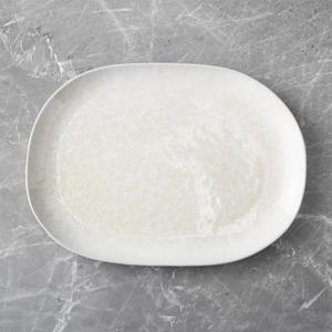 Caspian Cream Reactive Glaze Oval Platter