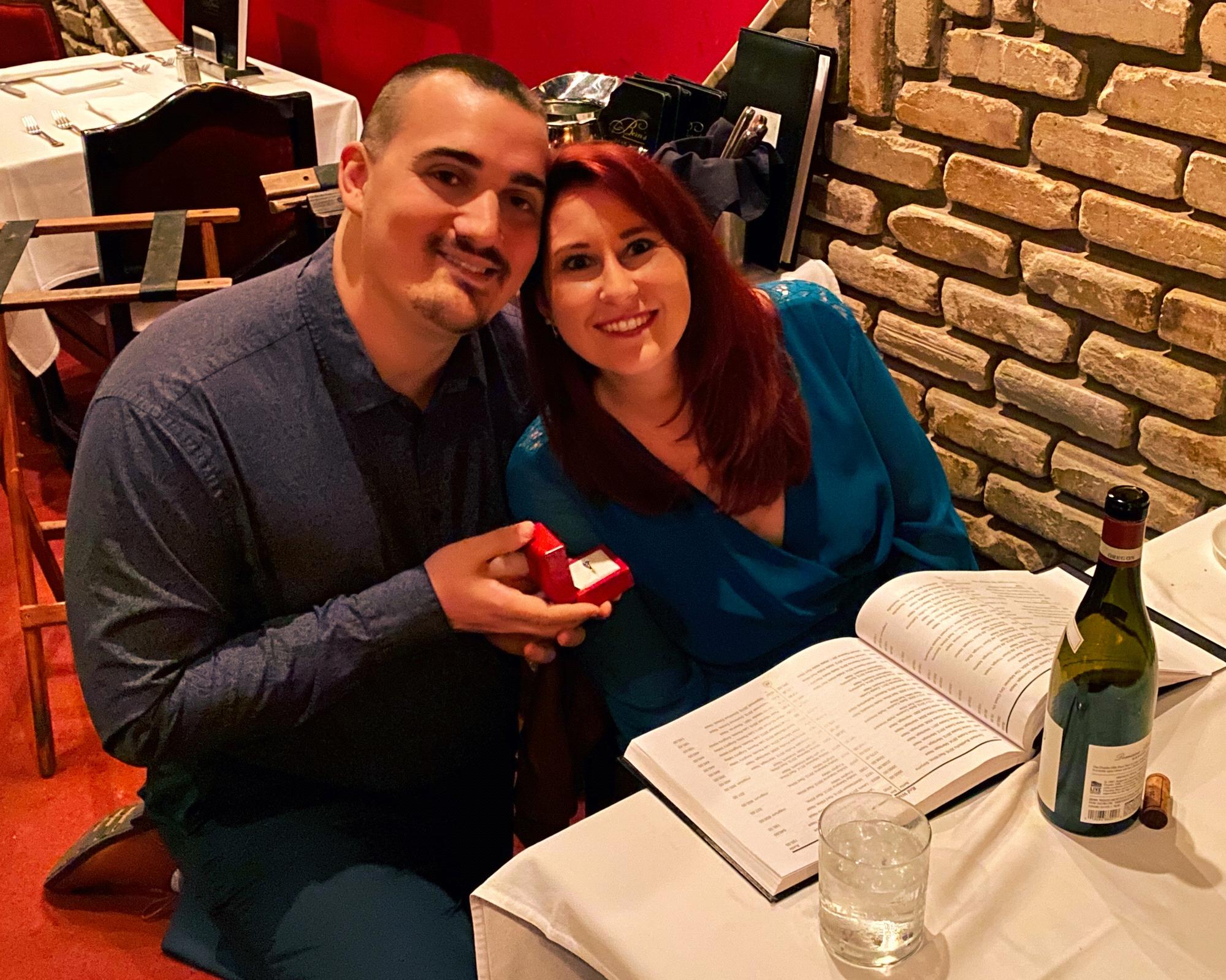 He asked and I most definitely said YES! **Fun fact at the moment this picture was taken I actually did not know the ring was out and he was about to ask!