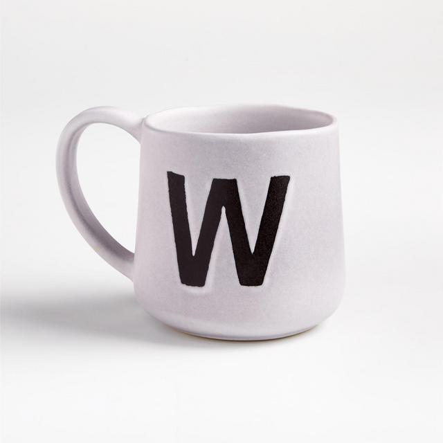 "W" Monogrammed Mug