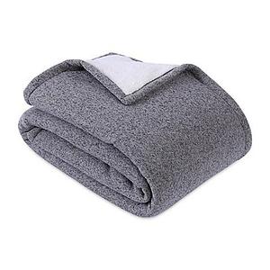 Simply Soft Sweaterknit Throw Blanket in Charcoal