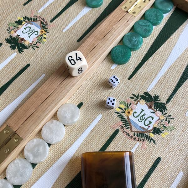 Nina Fair Custom Folding Backgammon Board