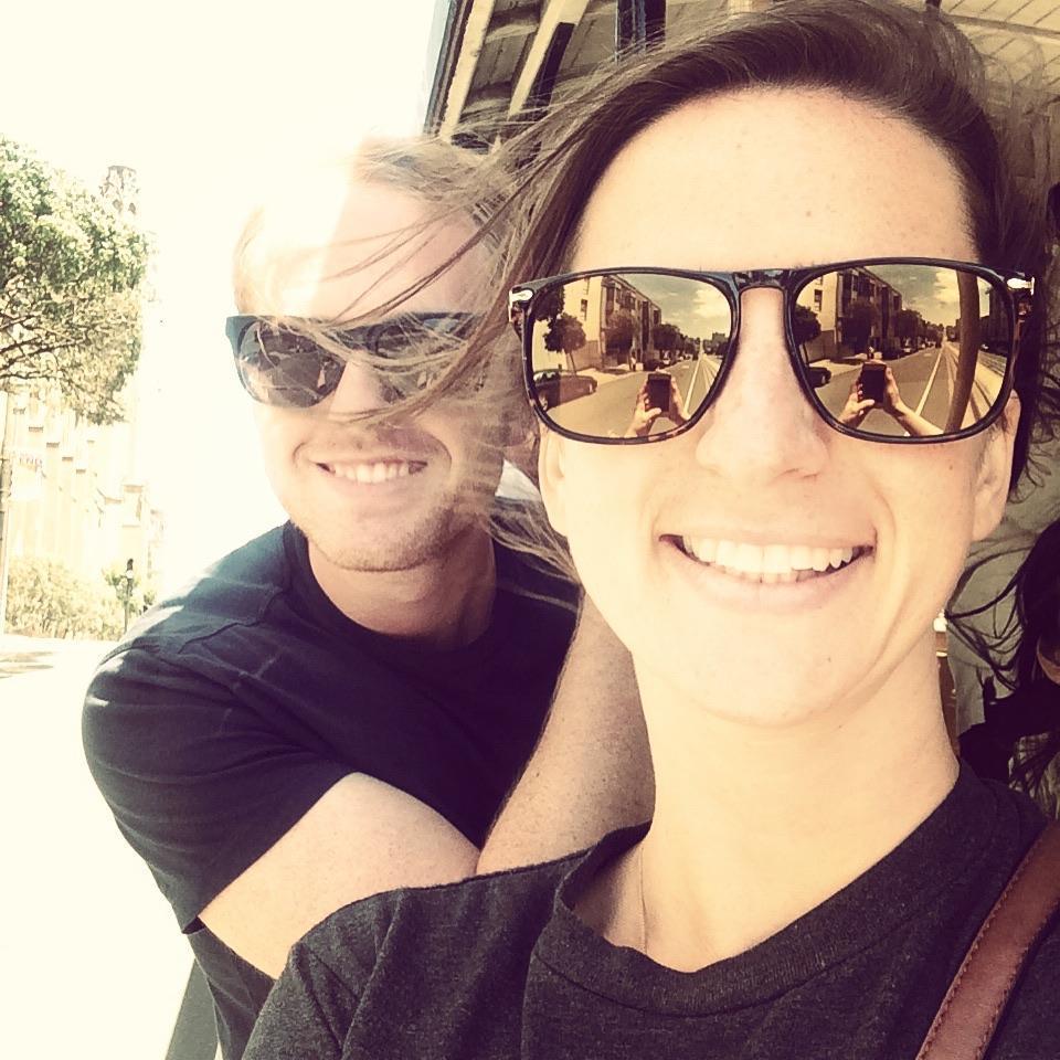 Riding the cable car