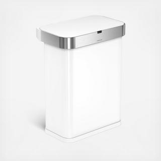 Stainless Steel Rectangular Voice & Motion Sensor Trash Can