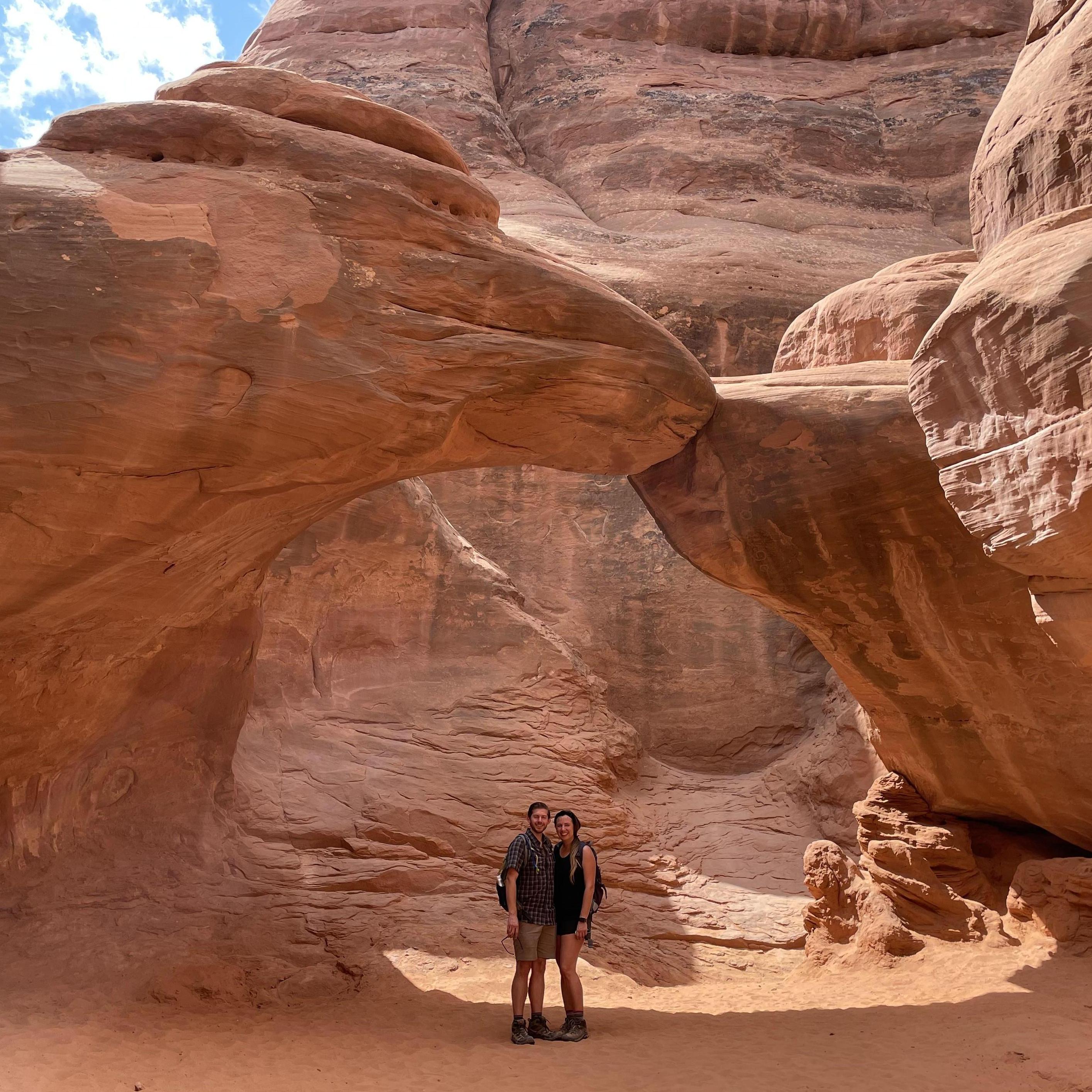Sand Dune Arch in Arches National Park. September 2021