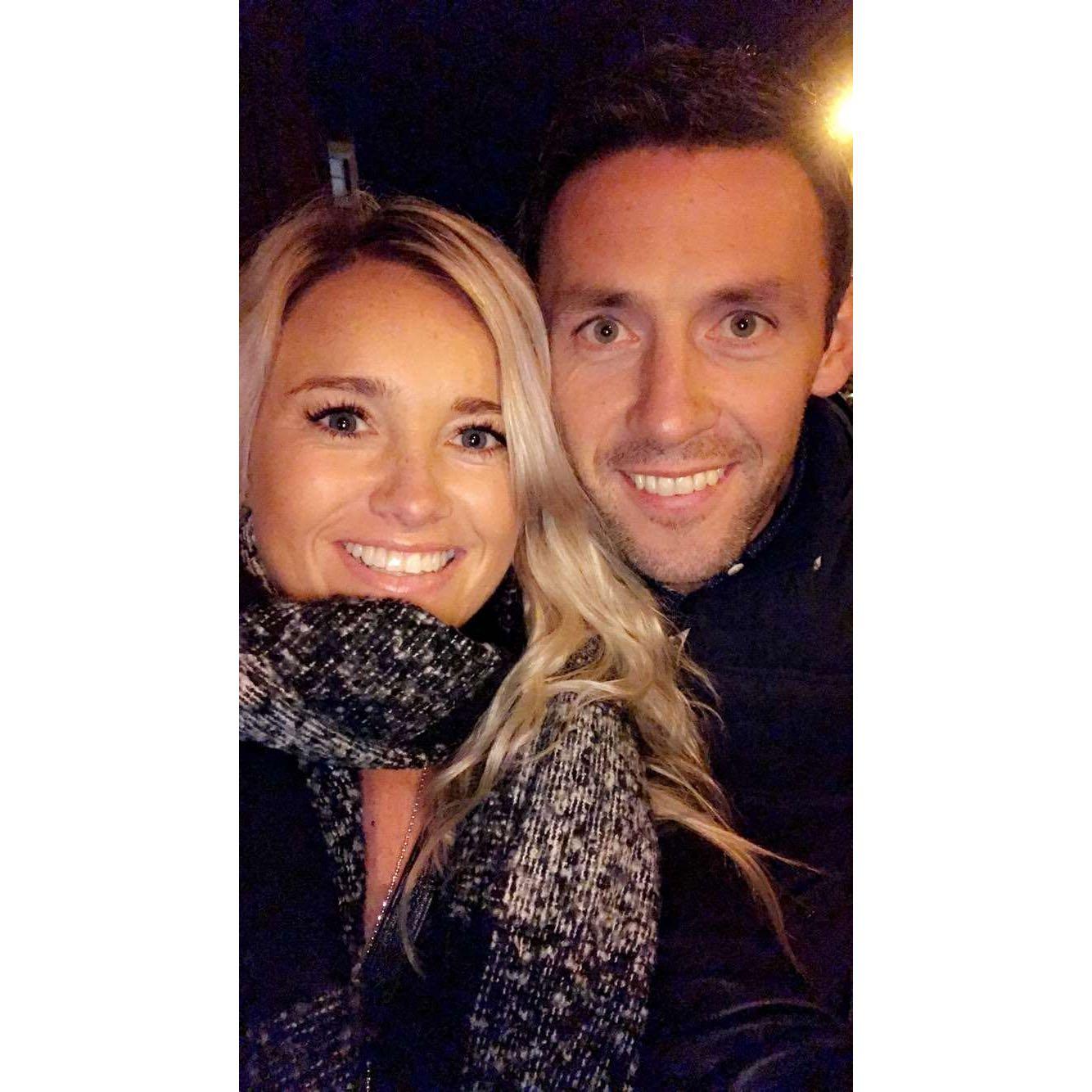 First photo together. Date night in Dublin, to see Ross O Carroll Kelly play in Gaiety. Send picture to Lodge immediately after taking!