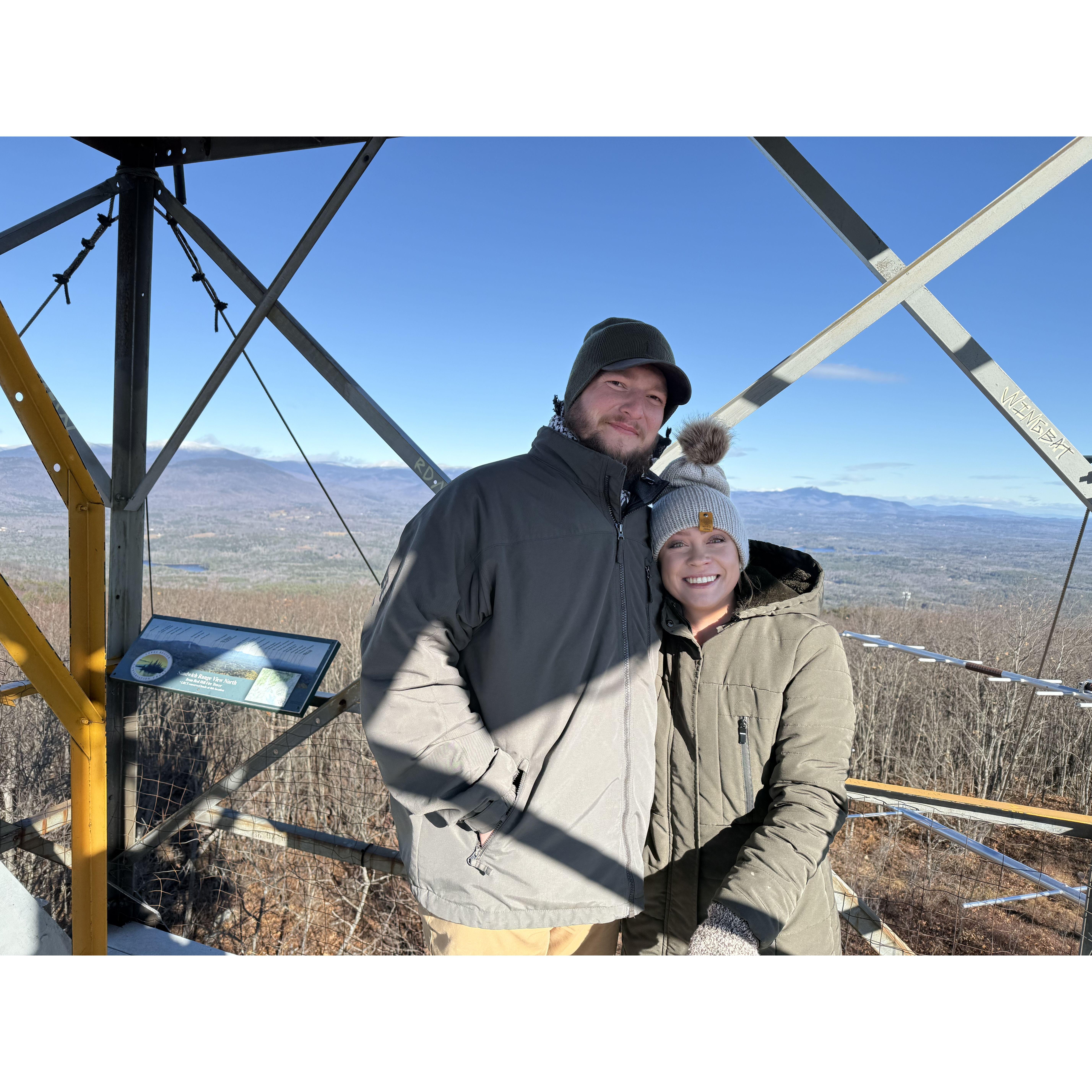 Super Hard Hike we Accomplished with Caylee's Cousin, Mason - New Hampshire