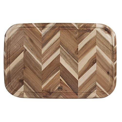 Madeira Acacia Herringbone Cutting Board, 12.5" x 14.5"