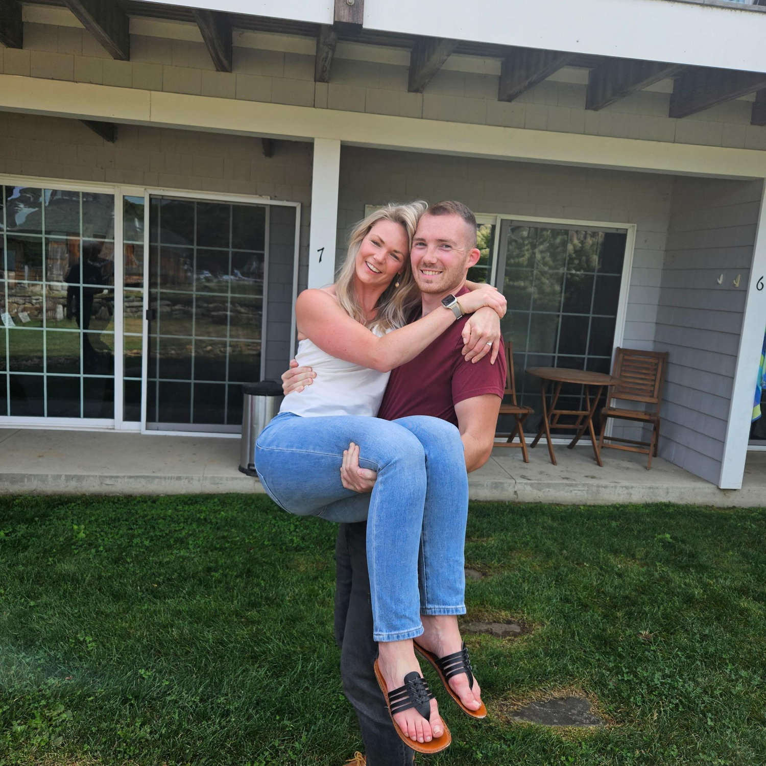 Being silly while visiting family in NH