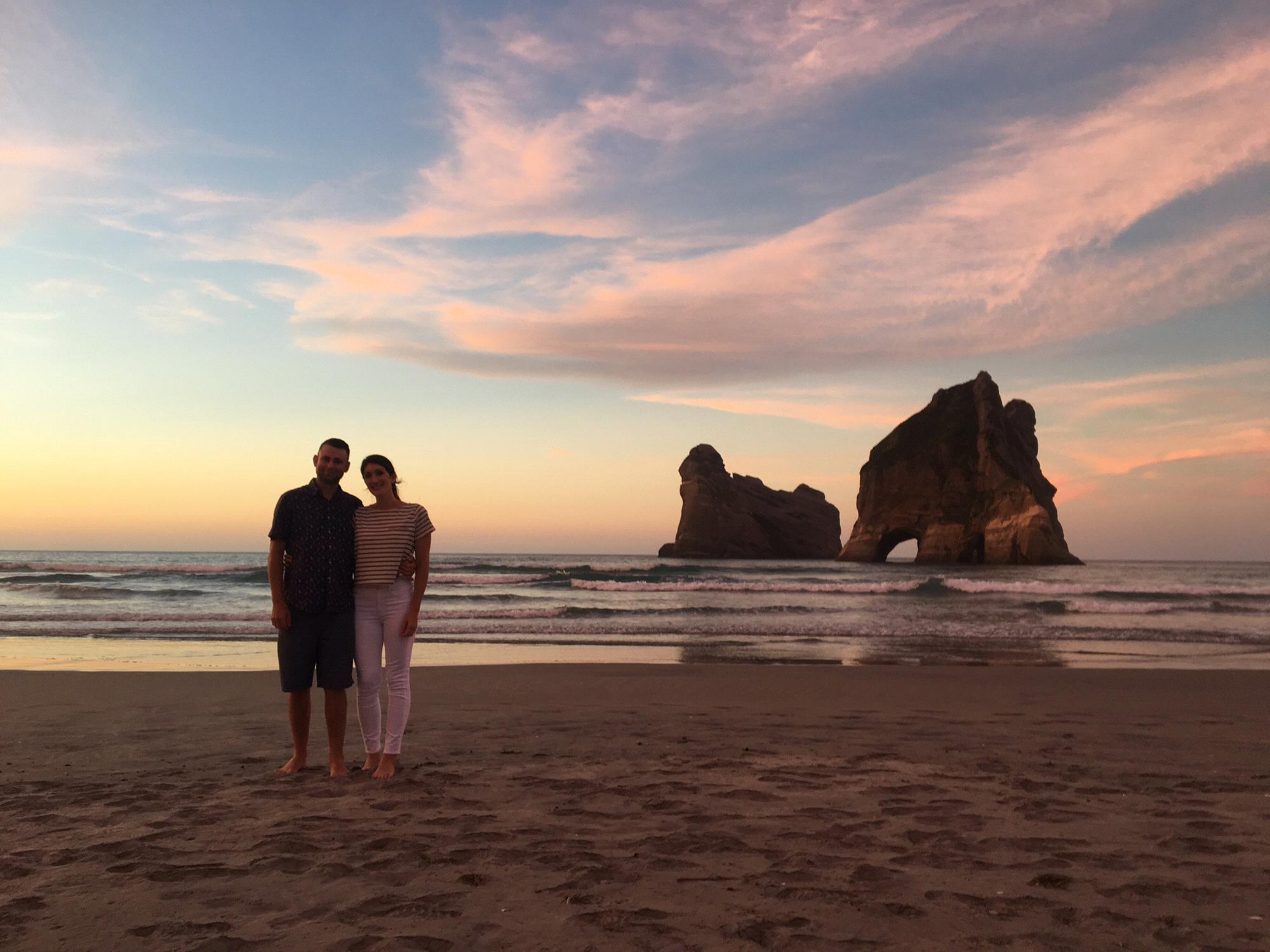 Vinnie drove two hours along crazy roads to the edge of the South Island so I could see Wharariki Beach - which turned out to be one of the most beautiful beaches we’ve ever seen