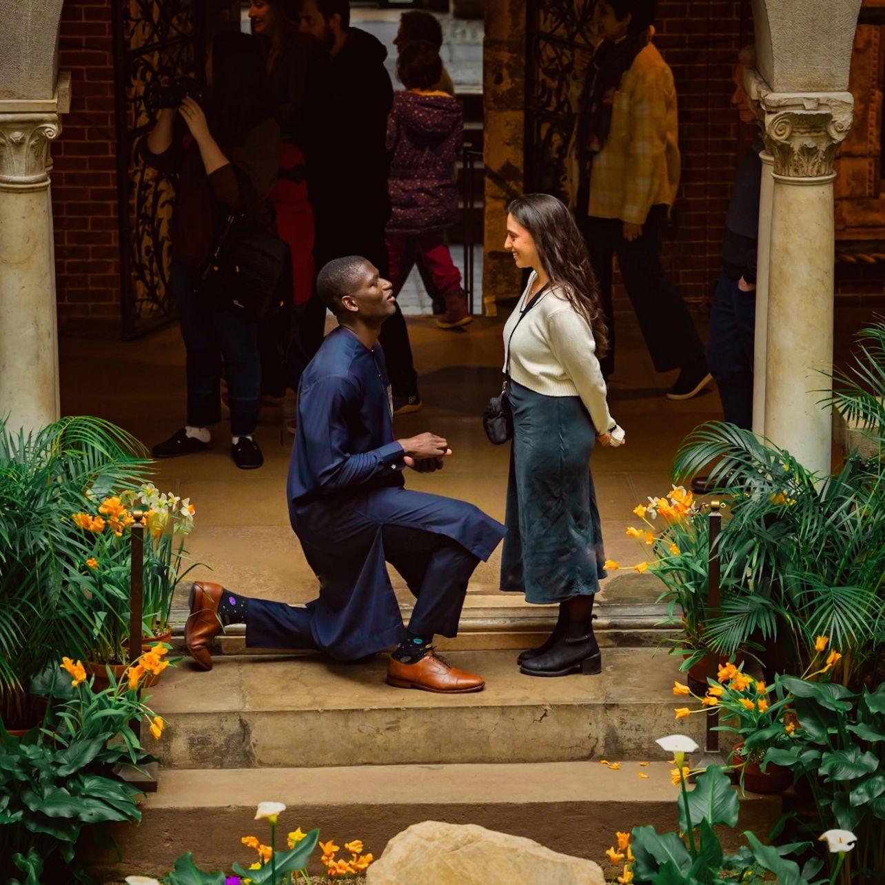 April 2024 - engagement at Isabella Stewart Gardner