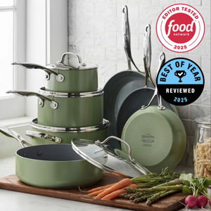 Valencia Pro Ceramic Nonstick 11-Piece Cookware Set | Sage