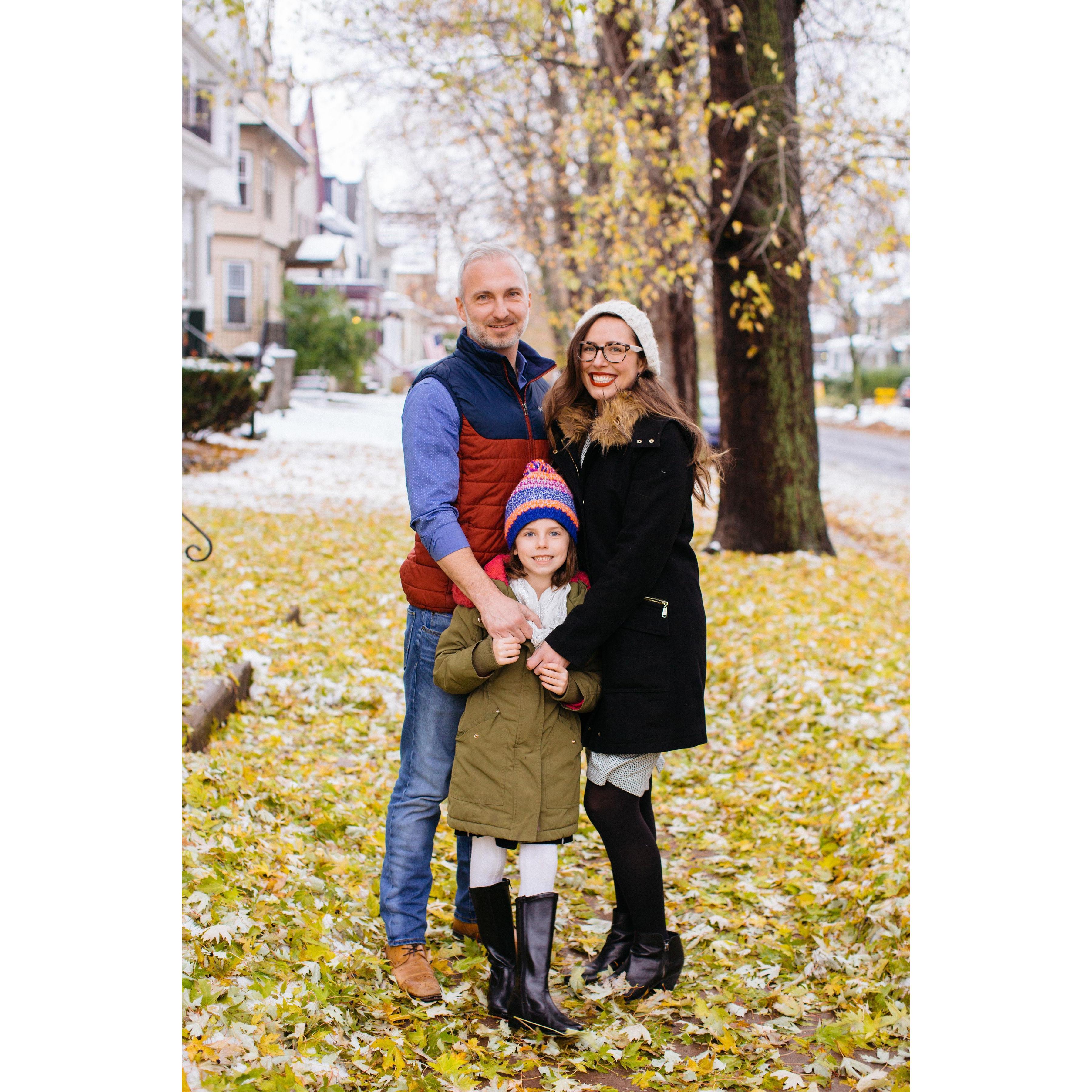 Our family in our 'hood!