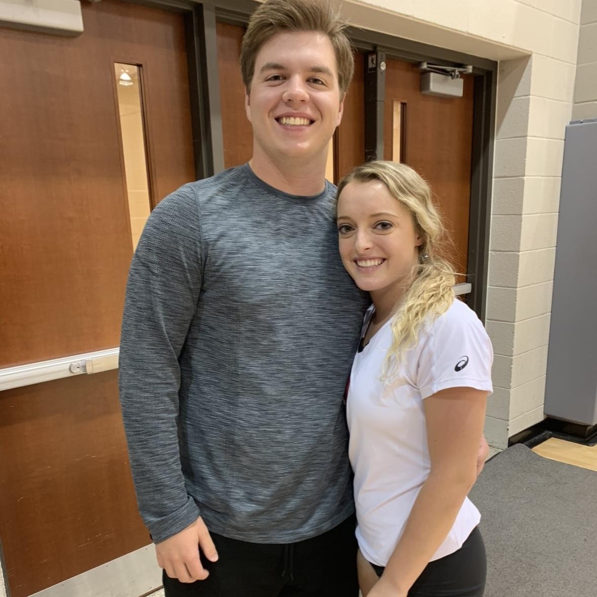 1st picture at Lily’s Volleyball game when they started dating in 2019!