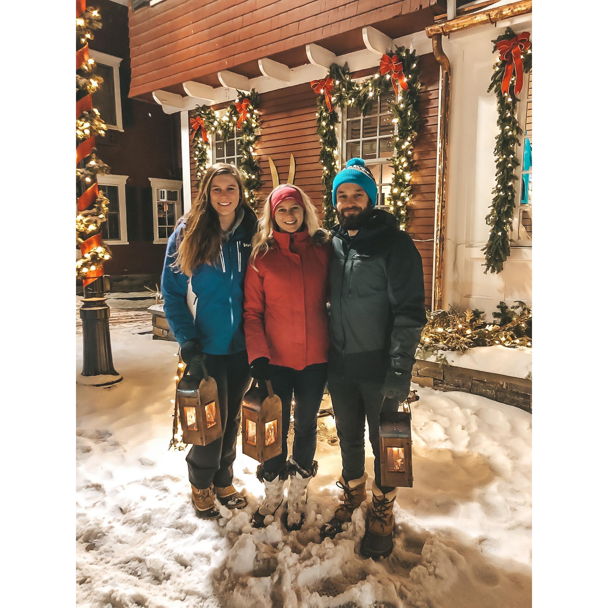 We went on a Ghost Tour during Lewis' first visit to Stowe, Vermont for Christmas and had a blast.