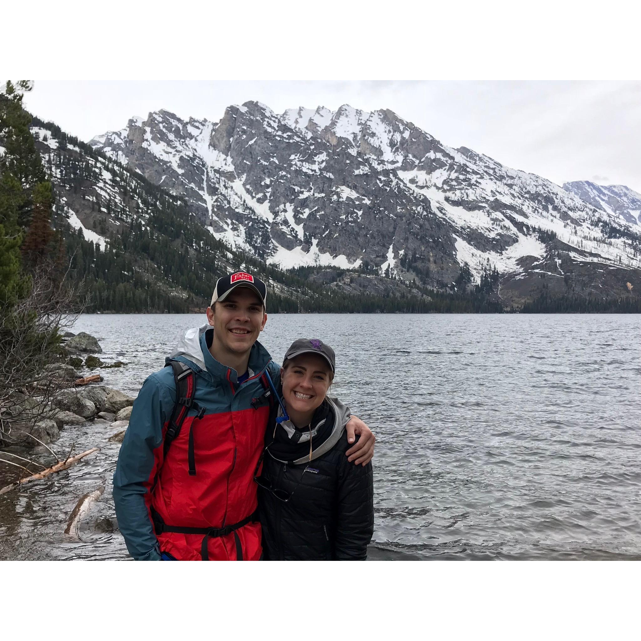May 11, 2018: Although the couple has visited several national parks together since their first date, their favorite spot by far is Grand Teton National Park in Jackson Hole, WY.