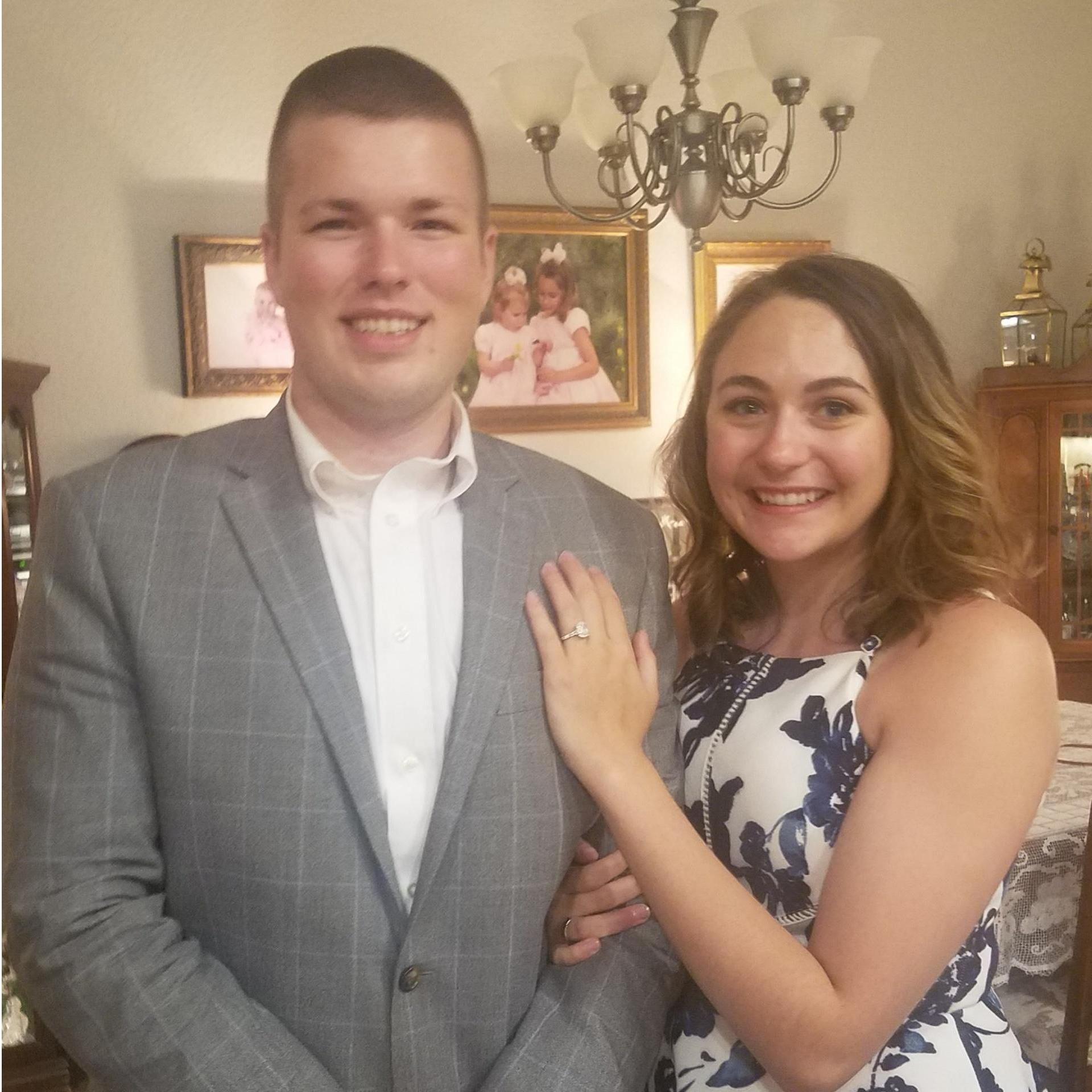 Telling the Belz Family About our Engagement, July 2019