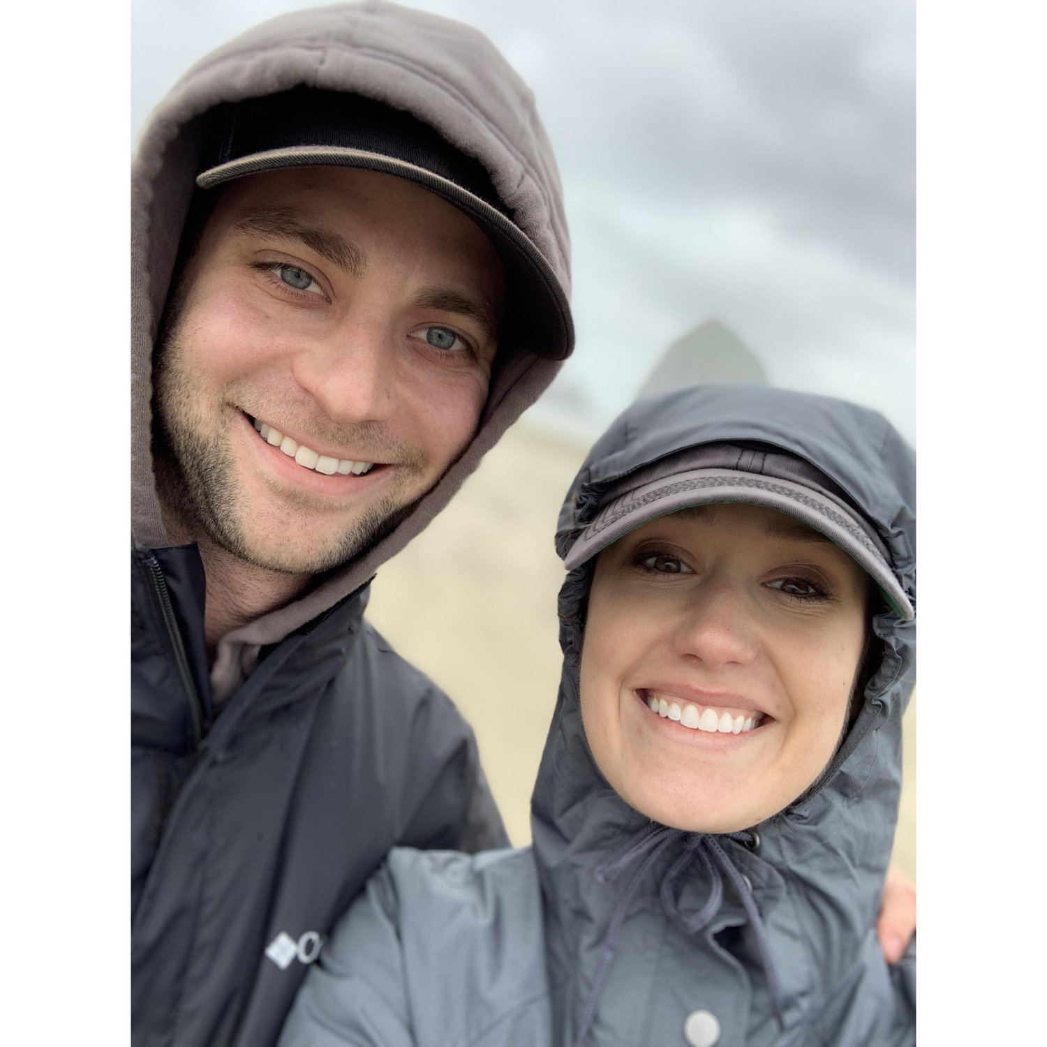 Our first vacation together in Cannon Beach, Oregon