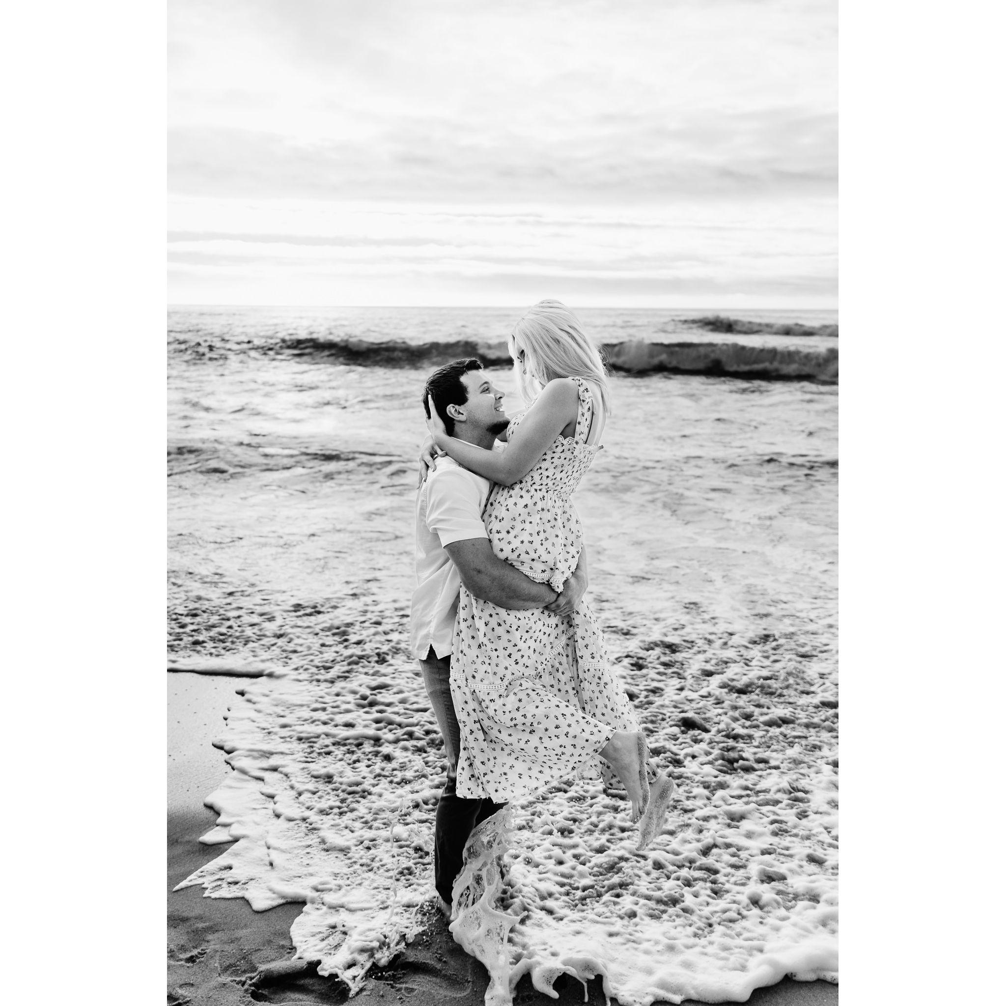 Photoshoot on the beach in La Jolla, California December 2022