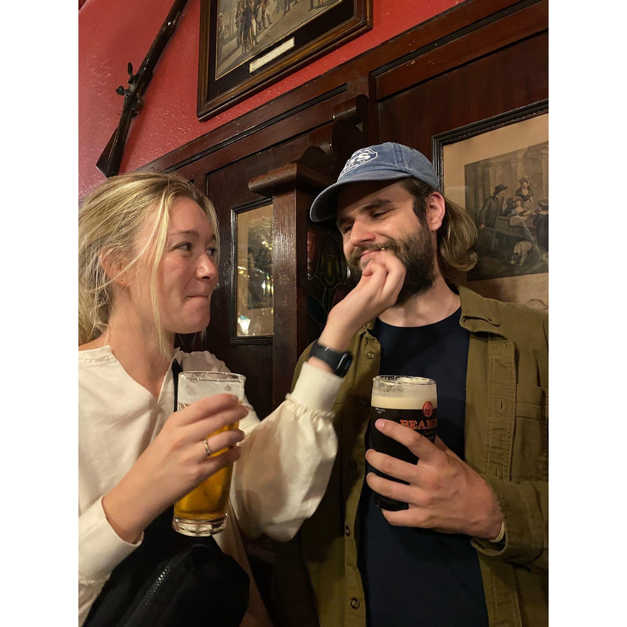 First night of our Ireland trip, 2021