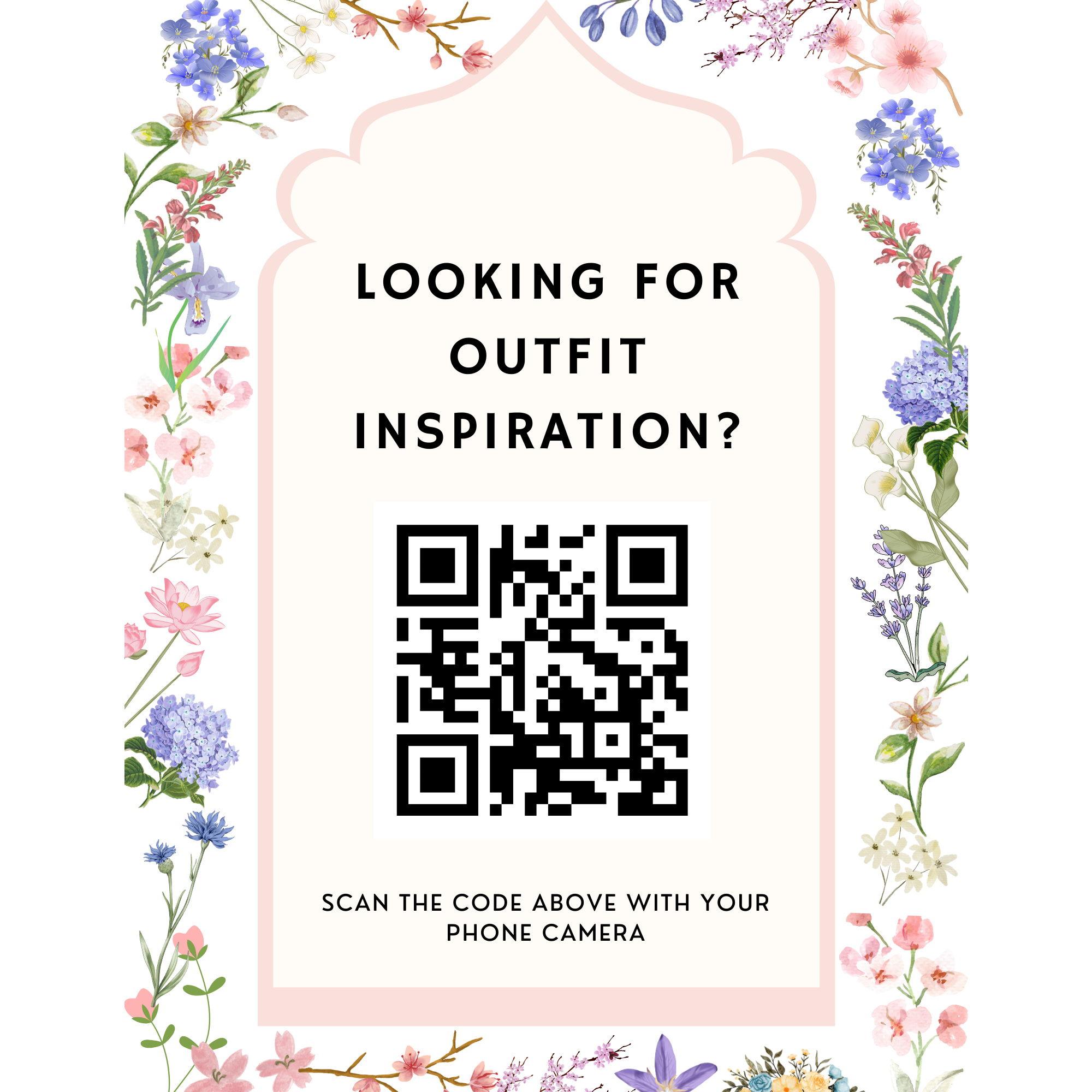 Stuck on what to pack for wedding day? Scan the QR code for inspiration!