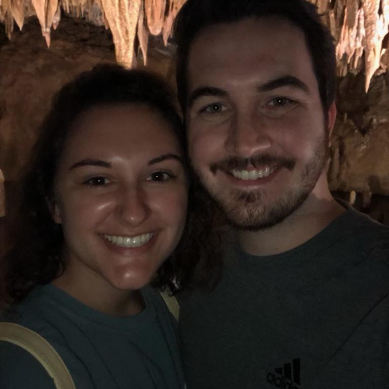 First photo together at Meramac Caverns in 2021