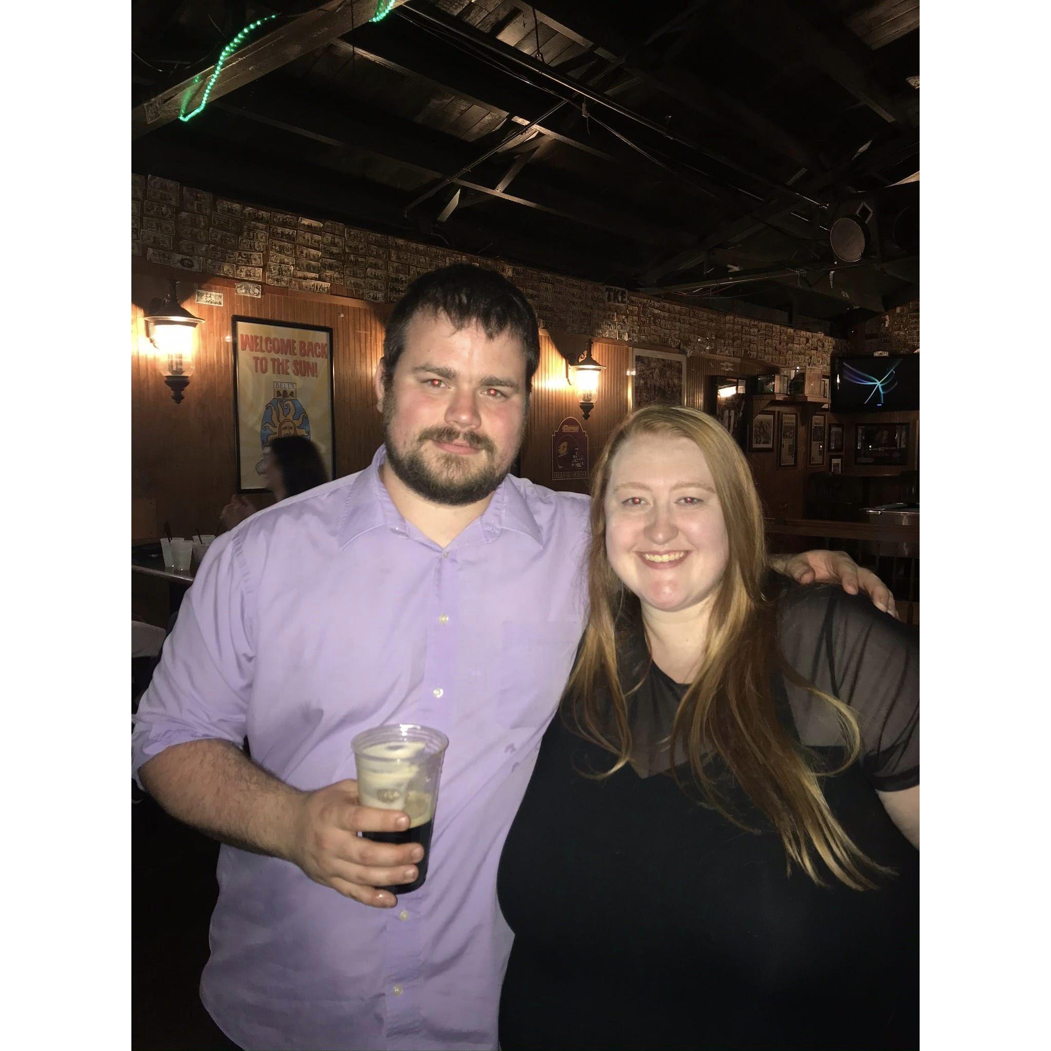 Our second date, where we met up with friends...