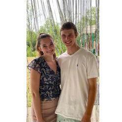 This is the very first picture of us together- fun fact, after this picture was taken, he asked me to be his girlfriend! We were 17 and 19 years old in this picture