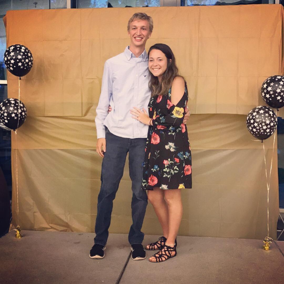 Recently engaged couple